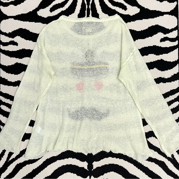 Wildfox Captain Roadie Sour Lime Pullover Size XS - Picture 7 of 11